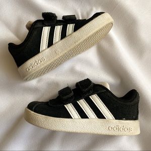 Adidas Black and White Toddler Sneakers Size 5.5